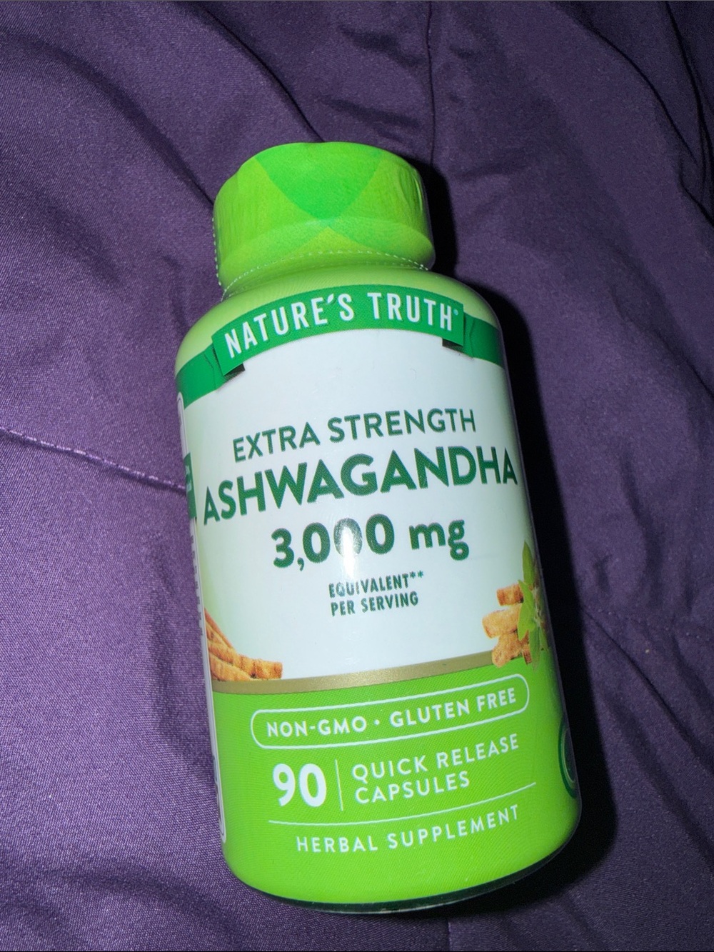 Extra Strength Ashwagandha 3,000 mg – Green